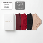 Culottes menstruelles anti-fuite lot de 4