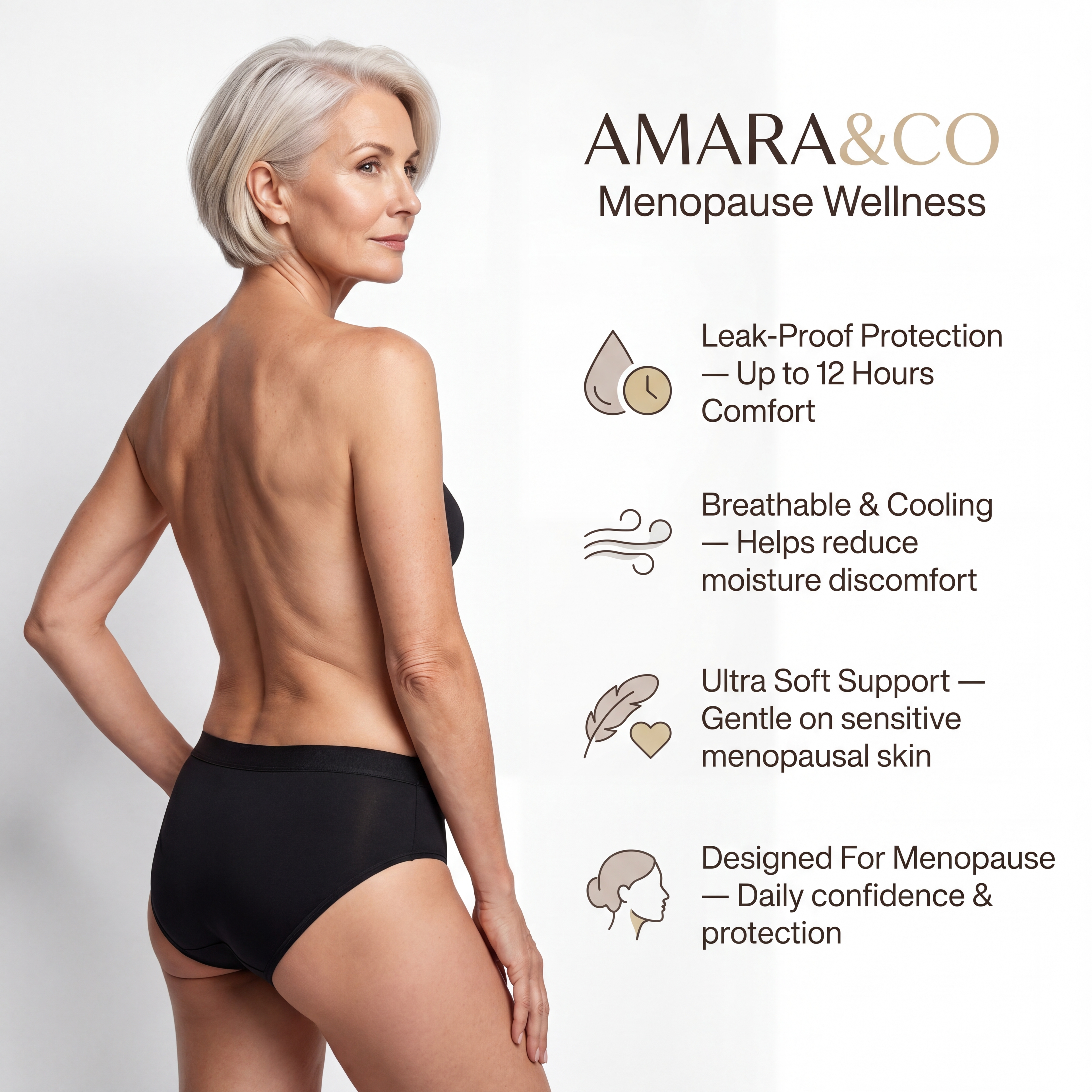 4-Pack Leakproof Menopause Underwear